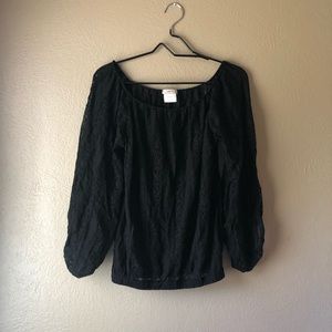 Women’s Black Lace Shirt
